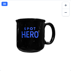 15 Oz. Full Color Campfire Mug in Black
